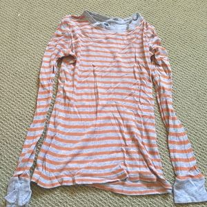 women's junior long sleeve top by GAP size XS  Gray /Orange ultra soft